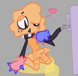 goob_(dandy's_world), dandy's_world, 1boy, male_focus, peeing