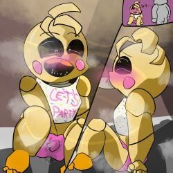 night_guard, night_guard_(fnaf), toy_chica_(fnaf), five_nights_at_freddy's, five_nights_at_freddy's_2