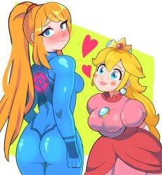 princess_peach, samus_aran, zero_suit_samus, mario_(series), metroid