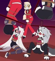 charlie_morningstar_(hazbin_hotel), loona_(helluva_boss), vaggie_(hazbin_hotel), hazbin_hotel, helluva_boss