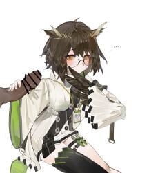 silence_(arknights), arknights, ..., 1boy, bar_censor