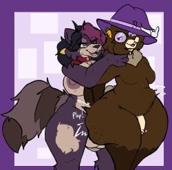 ashley_(gamerrabbit68), daniela_(dannycris121), dannycris121, anthro, asphyxiation