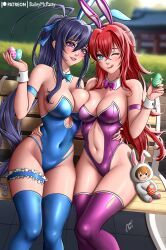 akeno_himejima, easter_bunny_(cosplay), rias_gremory, high_school_dxd, baileymcpatty