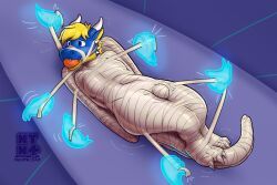 mythology, neatnick, anthro, arms_tied, ball_gag