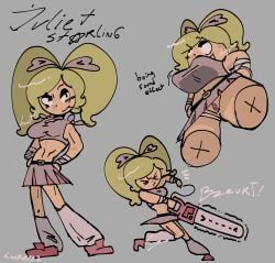 juliet_starling, lollipop_chainsaw, badass, boobs, chainsaw