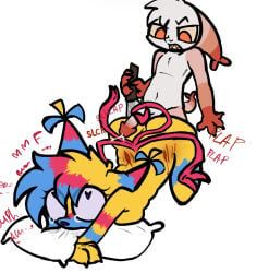shrimpo_(dandy's_world), yatta_(dandy's_world), blushcrunch_studio, dandy's_world, 2_penises