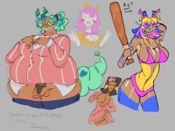 brightney_(dandy's_world), scraps_(dandy's_world), squirm_(dandy's_world), yatta_(dandy's_world), dandy's_world