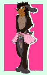 goldnamaterasu, anthro, balls, banding, bdsm