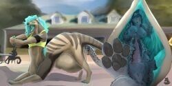 moonshadow_(character), nolow, abdominal_bulge, anthro, areola