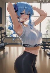 hoshimachi_suisei, hololive, hololive_japan, duxvector, 1girl
