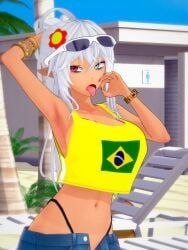 brazilian_miku_(cosplay), geega, indie_virtual_youtuber, 1girl, 1girls
