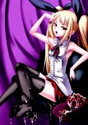 rachel_alucard, blazblue, blazblue:_central_fiction, blonde_hair, bow