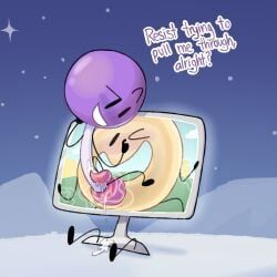 donut_(bfdi), lollipop_(bfdi), tv_(bfdi), battle_for_dream_island, battle_for_dream_island_again