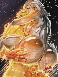 human_torch, johnny_storm, shalla-bal, silver_surfer, fantastic_four