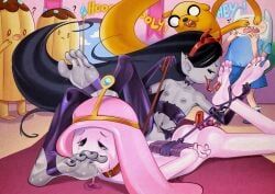 finn_the_human, jake_the_dog, marceline, princess_bubblegum, adventure_time