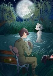 alastor_(hazbin_hotel), charlie_morningstar_(hazbin_hotel), ass, charlastor, circus_tadpole