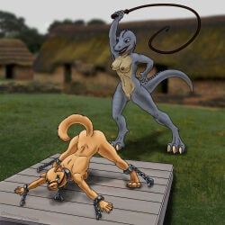 alligator, alligatorid, anthro, ass_up, bdsm