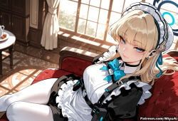 toki_(blue_archive), blue_archive, miyuai, 1girl, apron