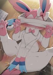pokemon_(creature), sylveon, pokemon, dagasi, 1boy