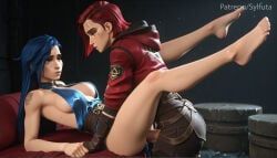 arcane_caitlyn, arcane_vi, caitlyn_(league_of_legends), vi_(league_of_legends), arcane