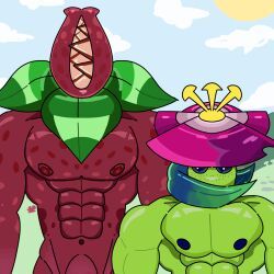 devour_bloom_(pvz), grimrose_(pvz), plants_vs_zombies, twitter, 2boys