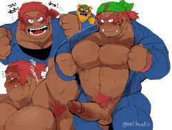 dribble_(warioware), warioware, hyaku_(artist), armpits, bara