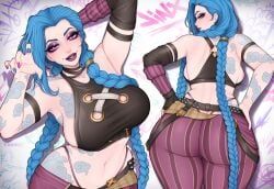 arcane_jinx, jinx_(league_of_legends), arcane, league_of_legends, v1olette17