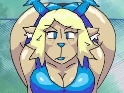 carol_holiday, deltarune, undertale_(series), ass_up_head_down, ass_visible_from_the_front