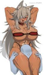 ghislaine_dedoldia, mushoku_tensei, 1boy, 1girl, abs