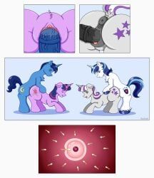 night_light_(mlp), shining_armor_(mlp), twilight_sparkle_(mlp), twilight_velvet_(mlp), my_little_pony