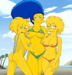 lisa_simpson, maggie_simpson, marge_simpson, the_simpsons, hahaboobies