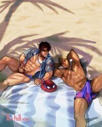 human_torch, human_torch_(marvel_rivals), human_torch_(sunny_sizzler), peter_parker, spider-man