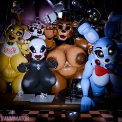 mangle_(fnaf), puppet_(fnaf), shadow_bonnie, toy_bonnie_(fnaf), toy_chica_(fnaf)