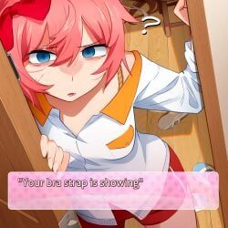 sayori_(doki_doki_literature_club), doki_doki_literature_club, khyleri, 1girls, bags_under_eyes
