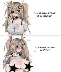 miki_(dokidomiki), dokidomiki, blonde_female, blonde_hair, bra