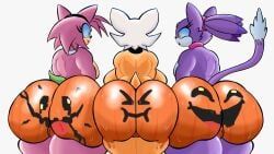 amy_rose, blaze_the_cat, rouge_the_bat, halloween, holidays