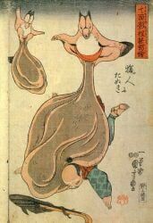 japanese_mythology, utagawa_kuniyoshi, 1842, arquebus, asian_clothing