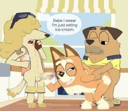 chilli_heeler, chippy_(bluey), sparky_(bluey), bluey_(series), 4_fingers