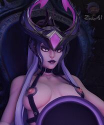 syndra, league_of_legends, zinker, crown, mage