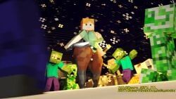 alex_(minecraft), creeper_(minecraft), skeleton_(minecraft), snow_golem_(minecraft), wolf_(minecraft)