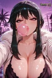 briar, yor, 1girl, at, black