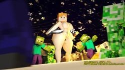 alex_(minecraft), creeper_(minecraft), skeleton_(minecraft), snow_golem_(minecraft), wolf_(minecraft)