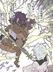 shihouin_yoruichi, shihouin_yuushirou, toshiro_hitsugaya, yoruichi_shihouin, yushiro_shihouin