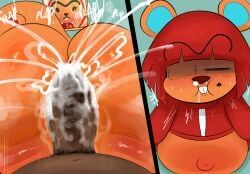 hazel_(animal_crossing), ota_(artist), anal, anthro, anus