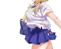 ichii_yui, yuyushiki, chiden, alternate_breast_size_(larger), bag