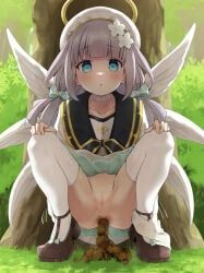 yurisaki_mika_(maimai), maimai_(game), oooesonitn, 1girl, angel_wings