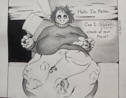 hellen_(look_outside), look_outside, vore_day, 1girls, ambiguous_prey