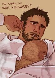 chris_redfield, resident_evil, nsforsoup, bara, big_pecs