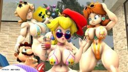 luma, mario, princess_daisy, princess_peach, princess_rosalina