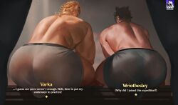 varka_(genshin_impact), wriothesley_(genshin_impact), genshin_impact, izeumane, ass